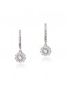 Bright Flower Earrings 0,312KT 18K White Gold